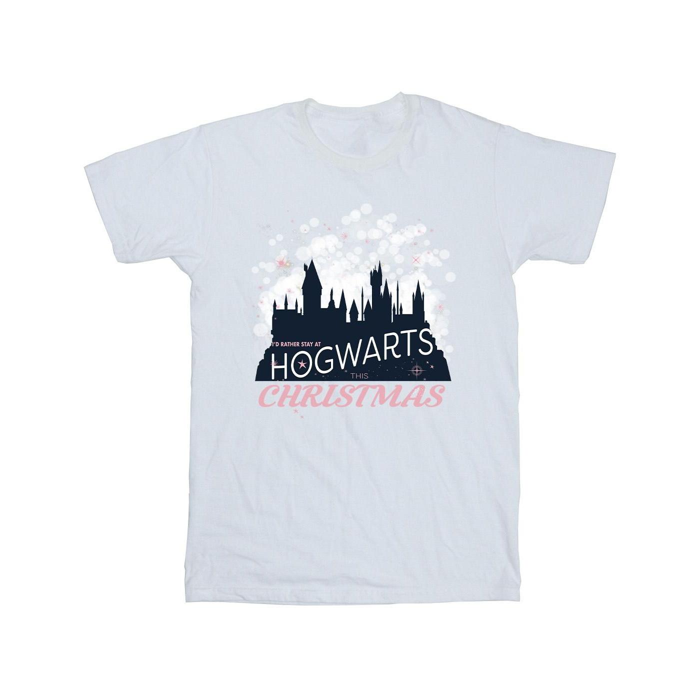 Harry Potter jongens Zweinstein kerst T-shirt 5-6 Years wit