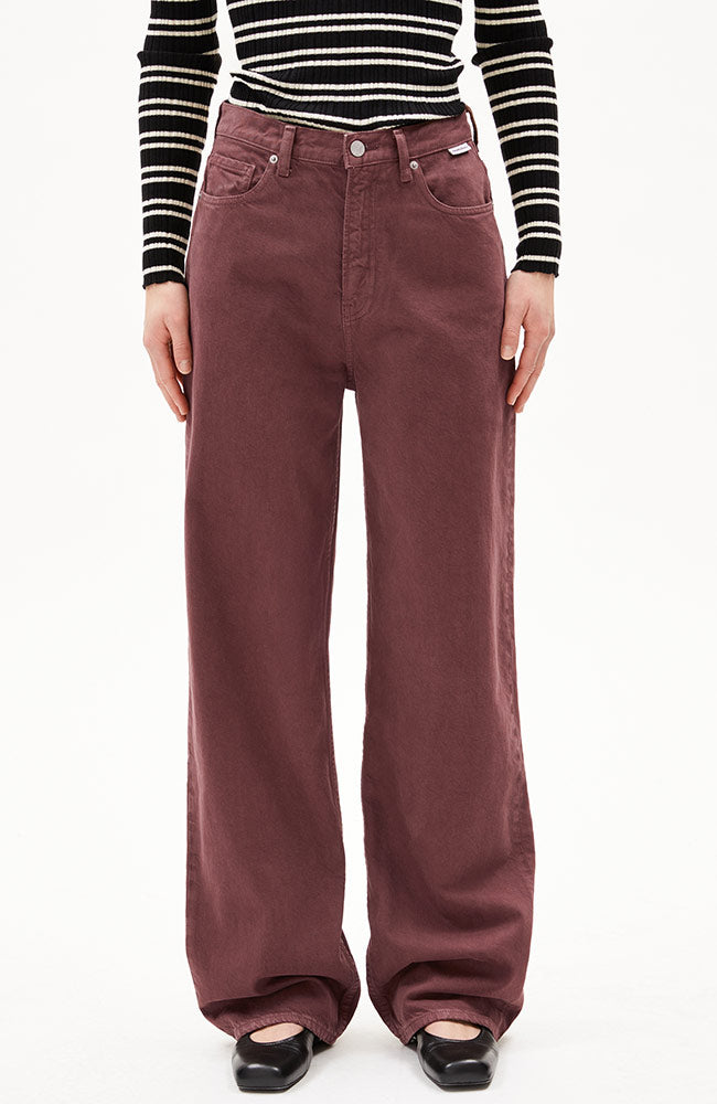 ARMEDANGELS Damen vegan Jeans Enijaa Dark Berry