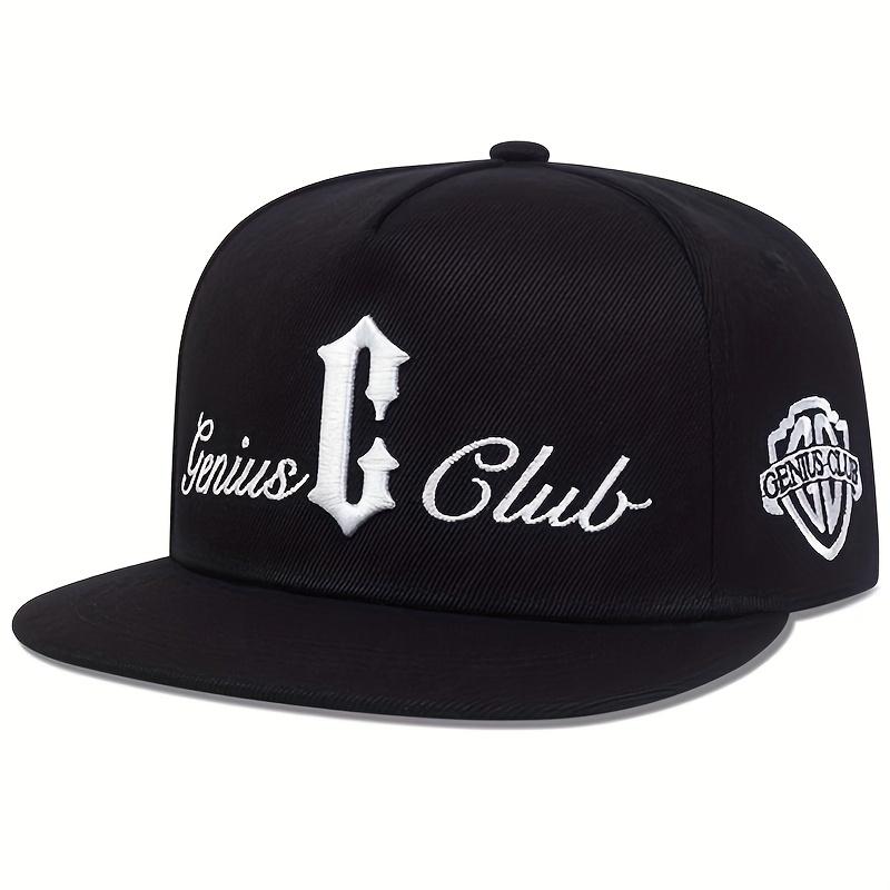Cap Factory Modieuze letterborduurwerk honkbalpet Unisex verstelbare katoenen platte petten Punk Hip Hop hoeden golfhoed zwart