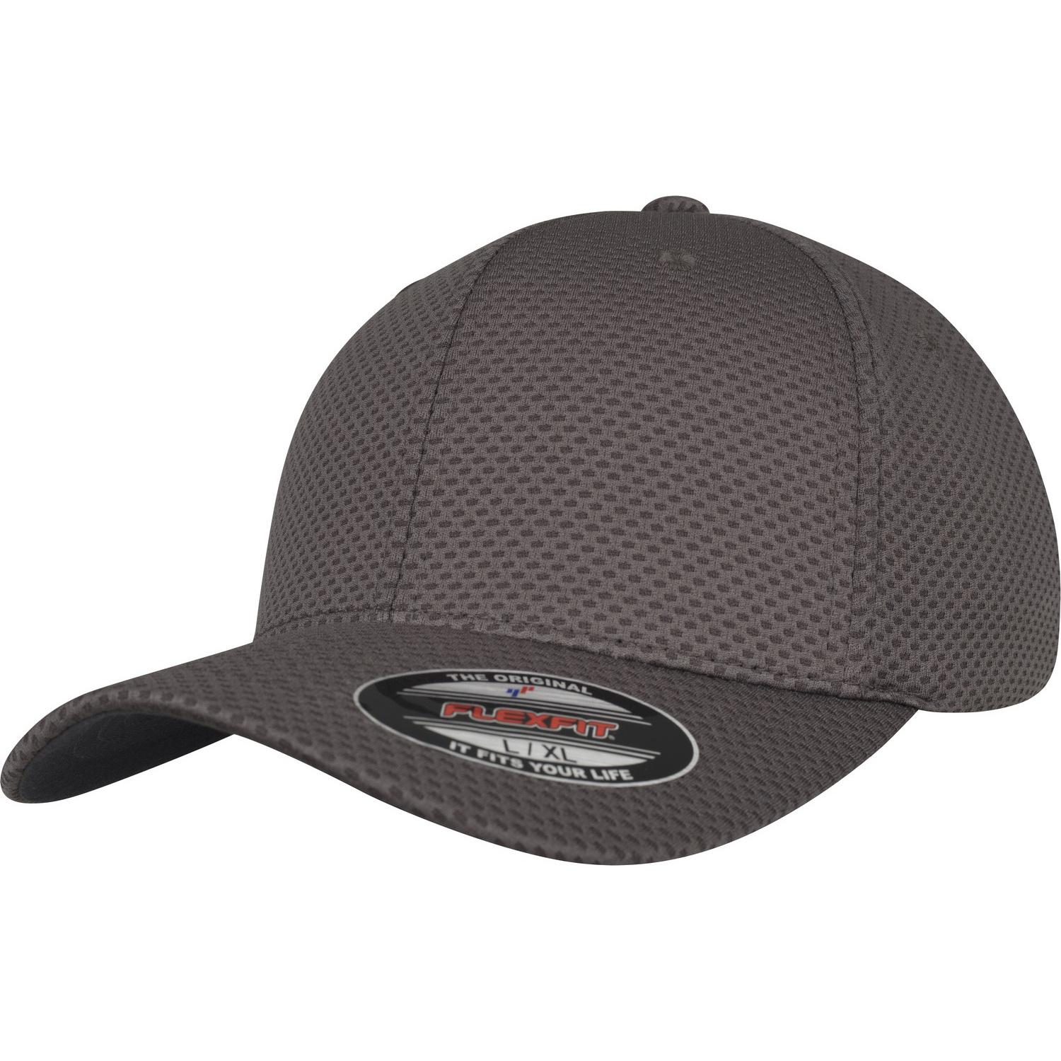 Flexfit by Yupoong Flexfit 3D Hexagon Jersey Cap L/XL donkergrijze kleur