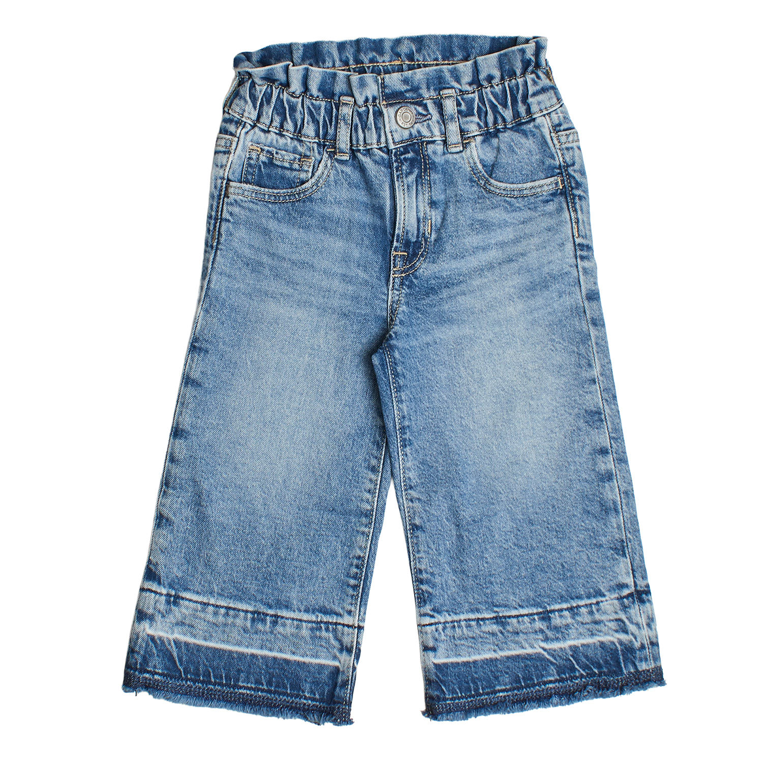 BlackPrice Pantalón Vaquero Ancho 780145 para Niña 2 AÑOS blauw