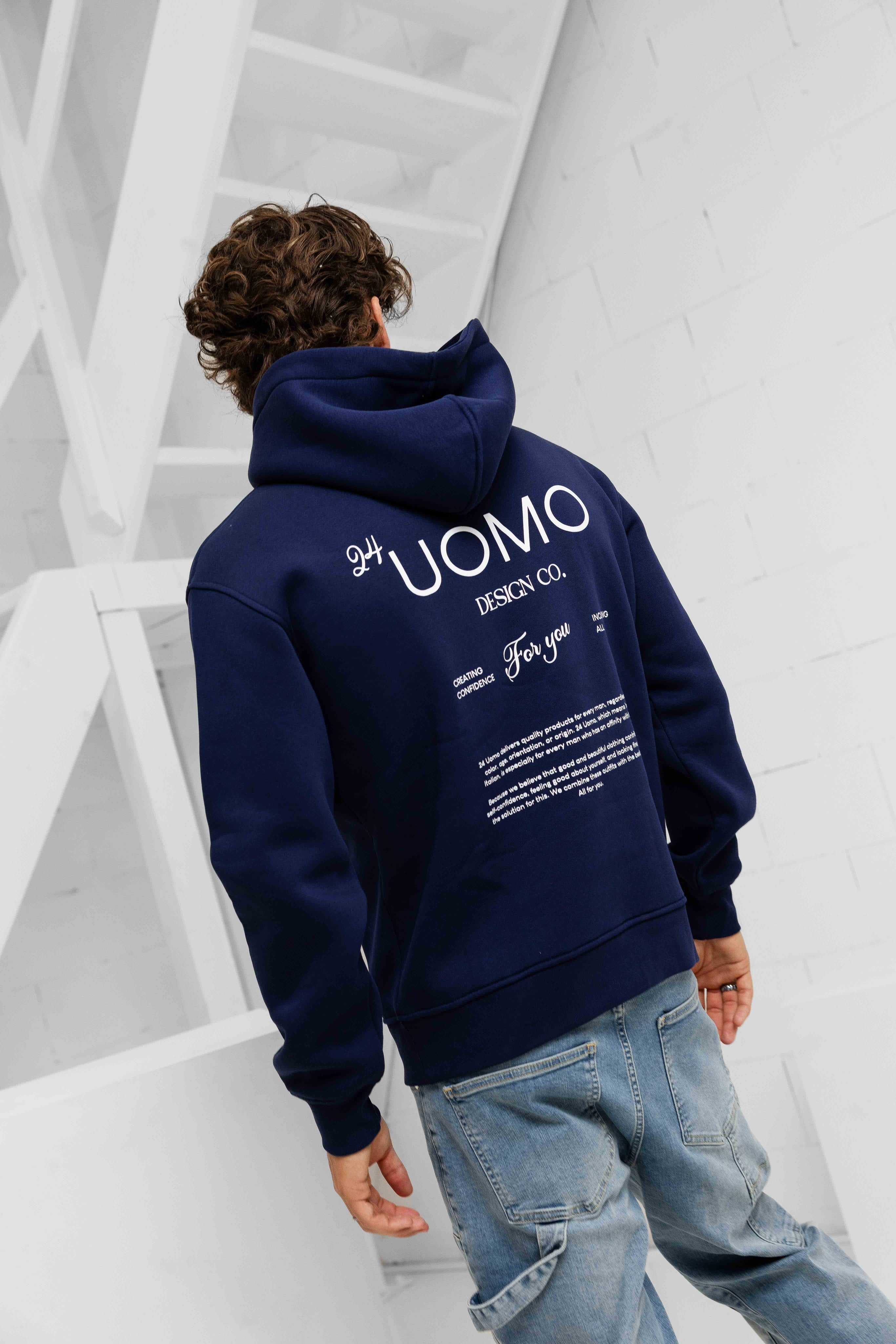 24 Uomo Club 2.0 Hoodie Navy