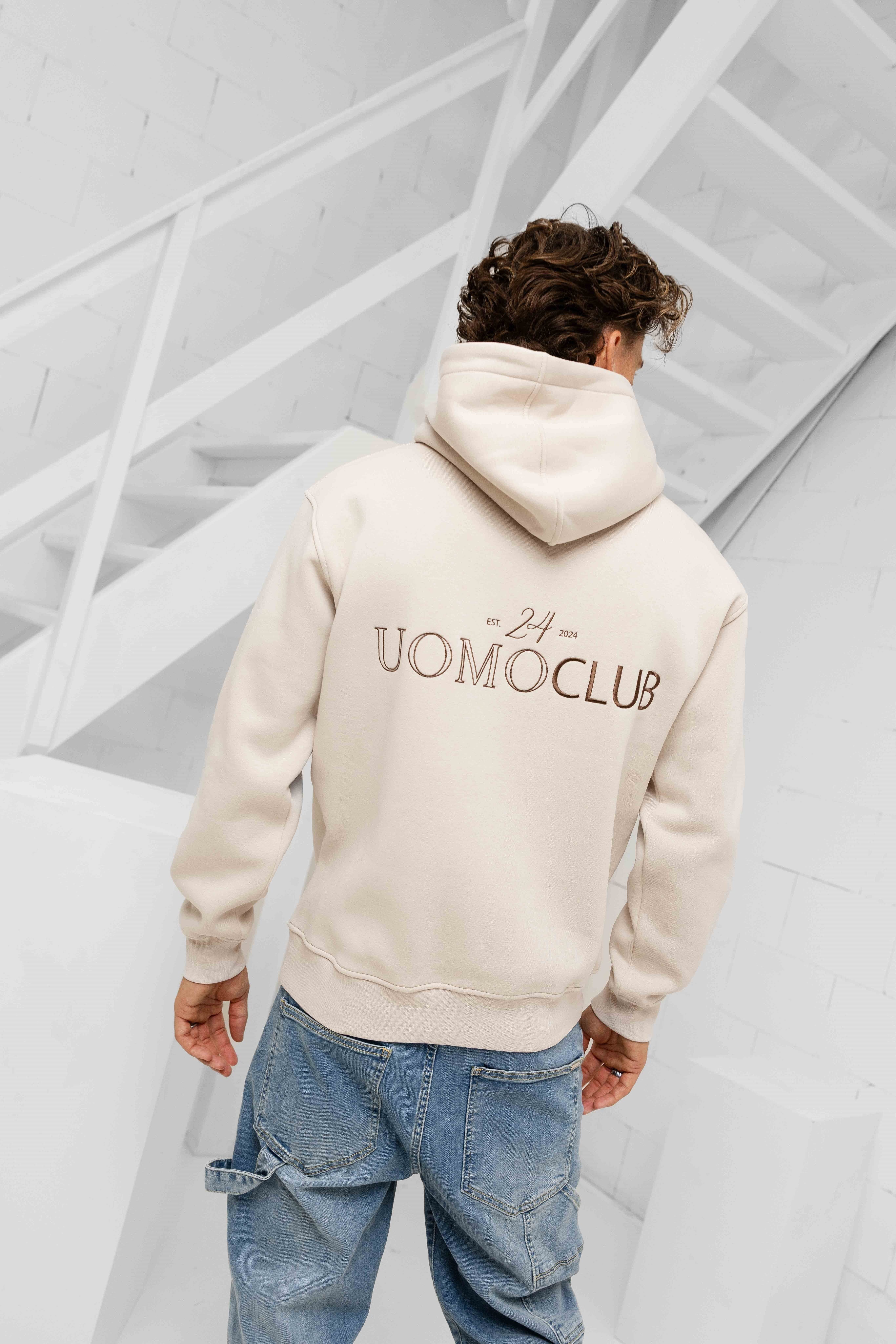 24 Uomo Club Hoodie Beige