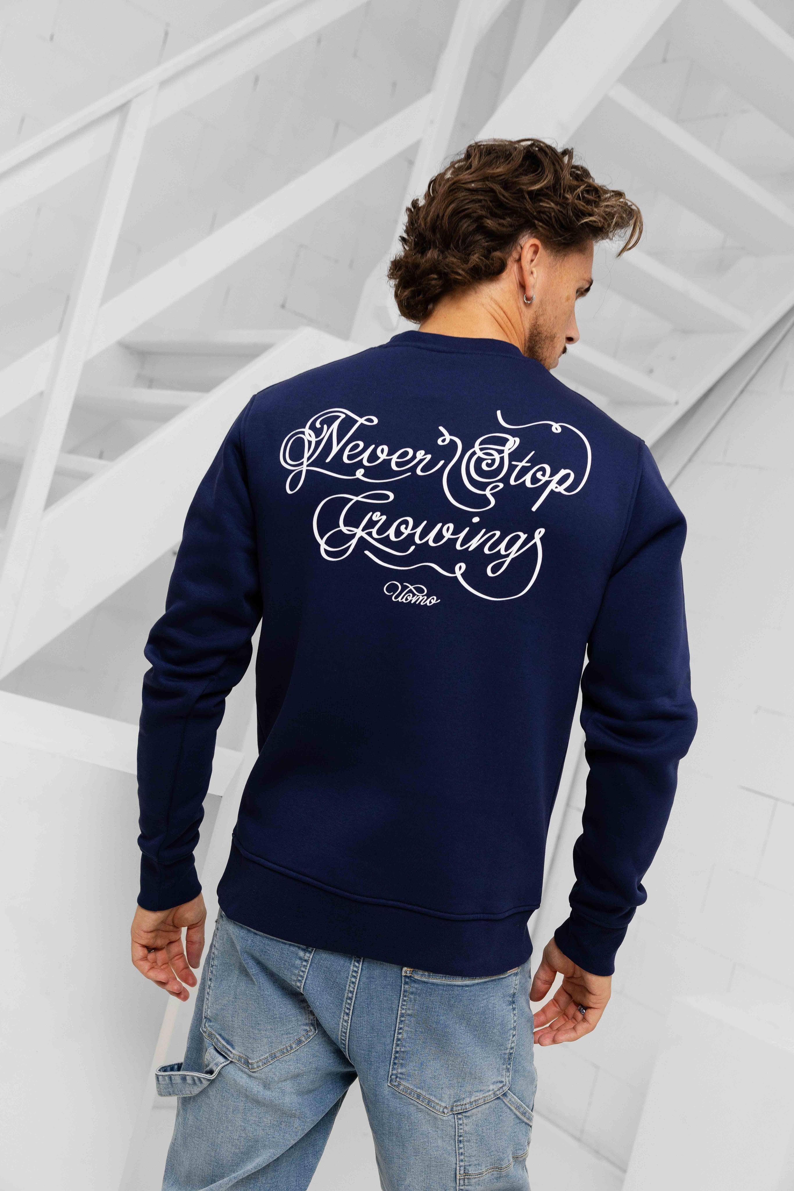 24 Uomo Never Stop Growing Sweater Navy