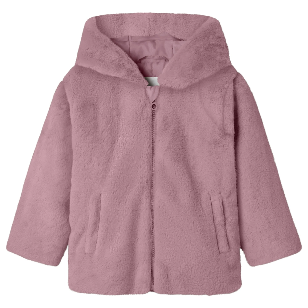 Fleecejack NMFMILA JACKET W HOOD PB