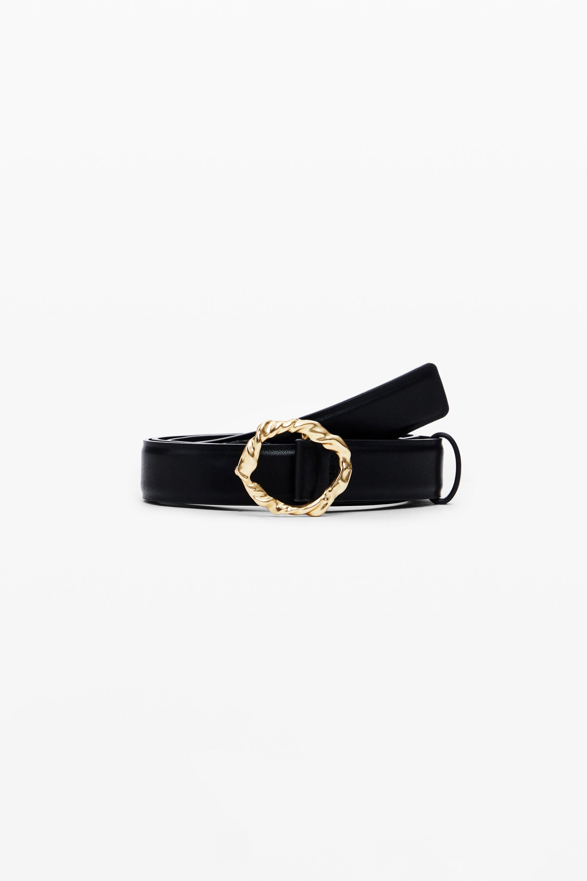 Desigual Leren riem Zalio - BLACK