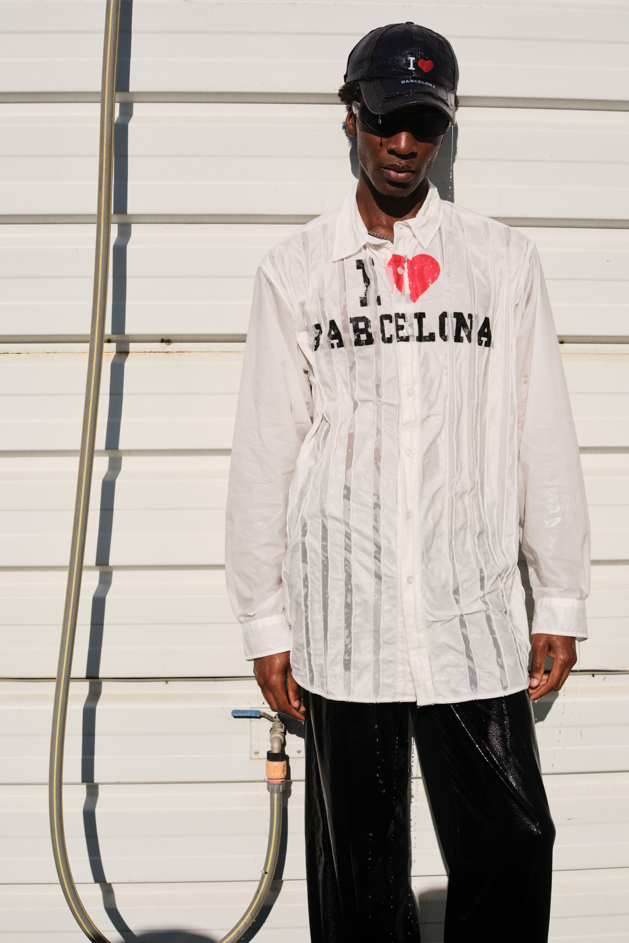 Desigual Oversize shirt Barcelona Botter - WHITE
