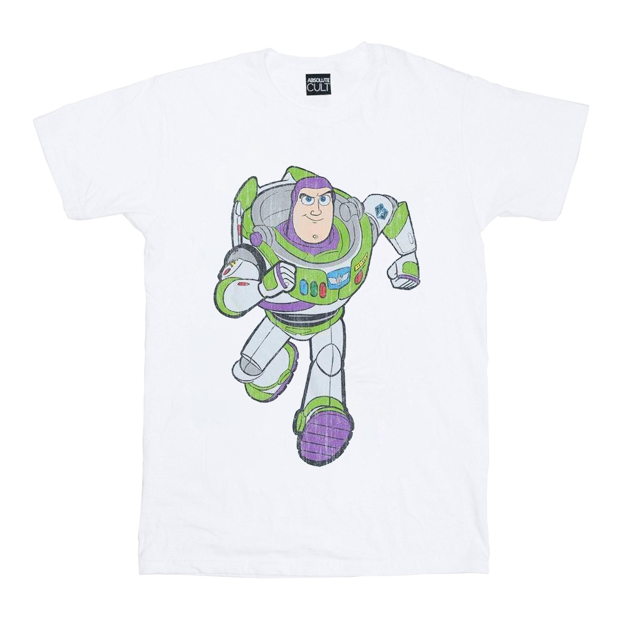 Disney jongens Toy Story 4 klassiek Buzz Lightyear T-shirt 9-11 Years wit