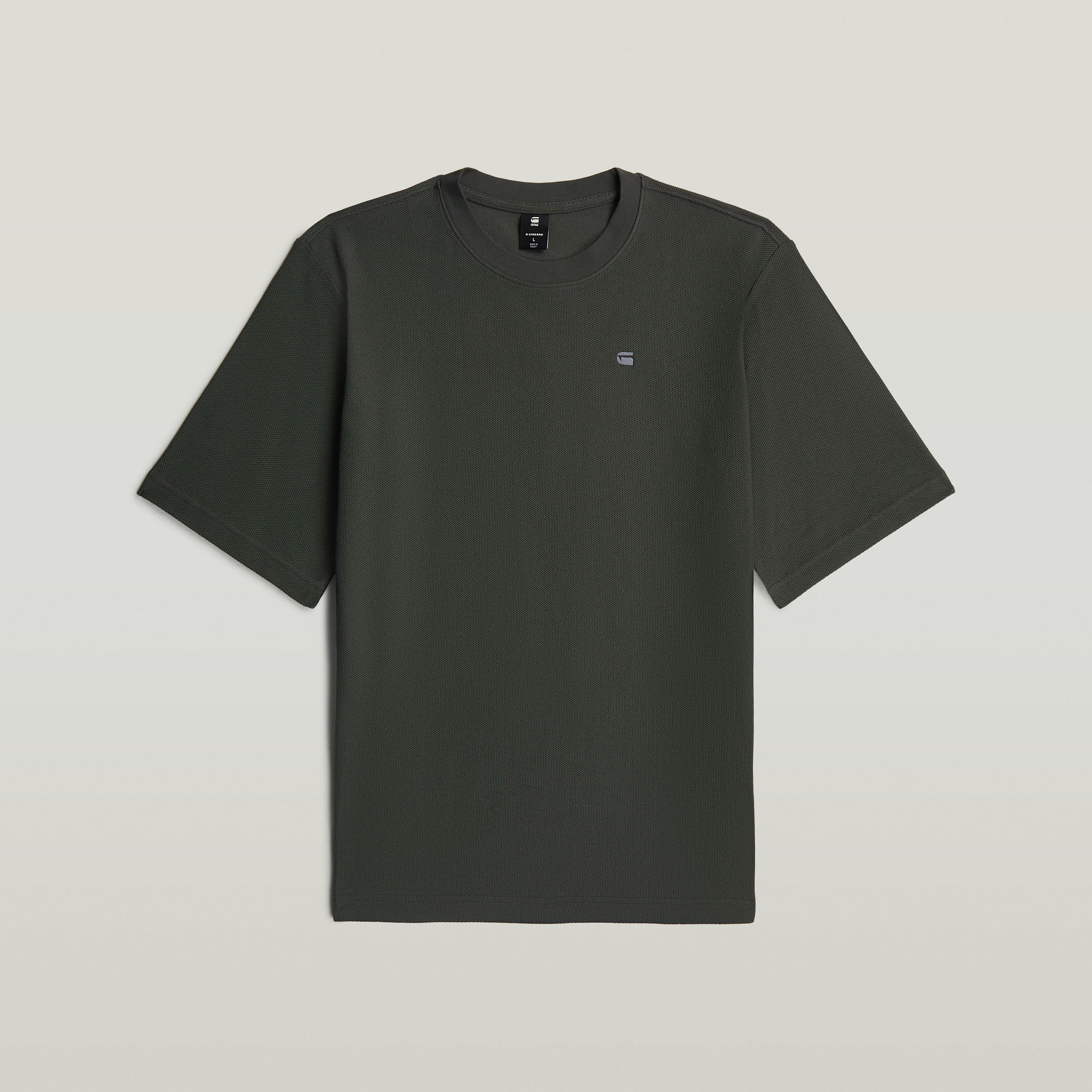G-Star RAW Structured Chest Logo T-Shirt - Grijs - Heren