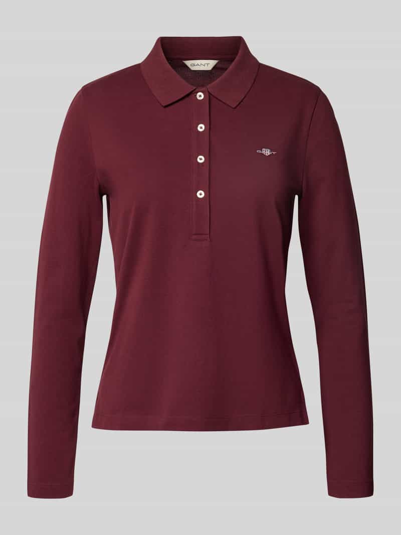 Gant Poloshirt met lange mouwen SLIM SHIELD LS PIQUE POLO
