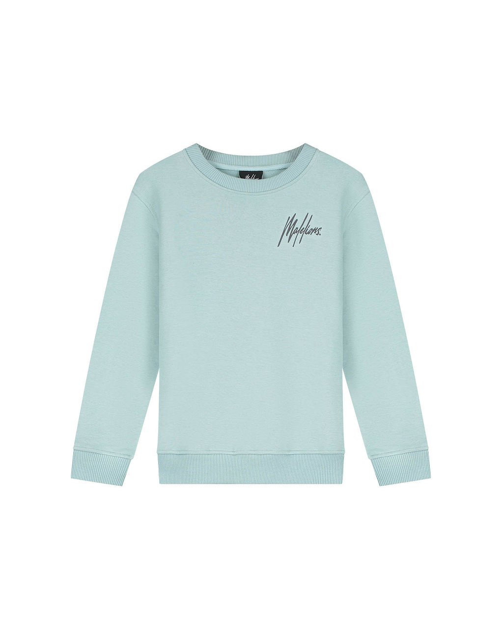 Malelions winter sweater jongens - blauw/grijs - signature, gestreept