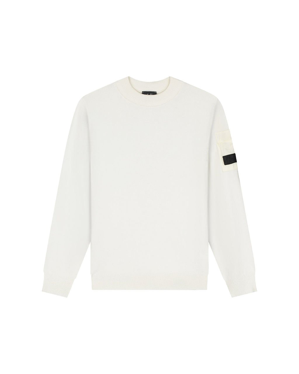 Malelions winter sweater jongens - wit - gebreid, zak