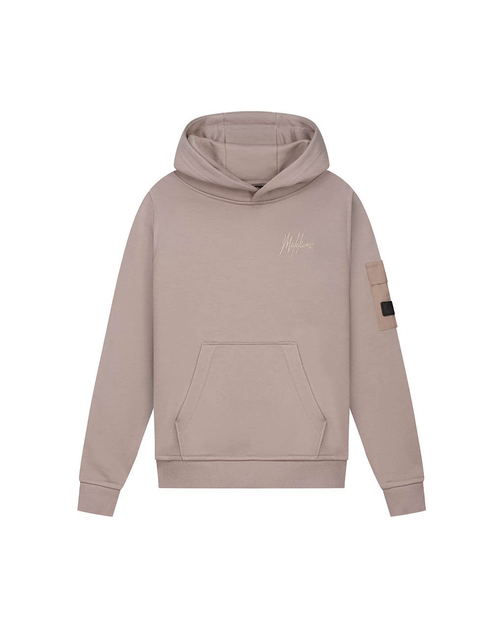 Malelions winter hoodie jongens - bruin - nylon, zak