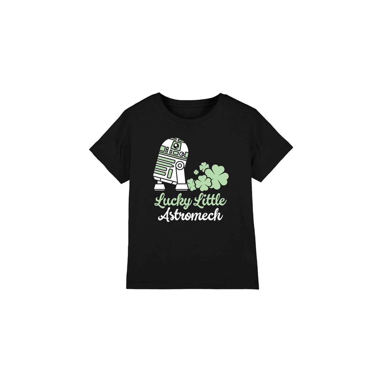Star Wars Childrens/Kids Lucky Astromech St Patricks Day T-Shirt 3-4 Years zwart