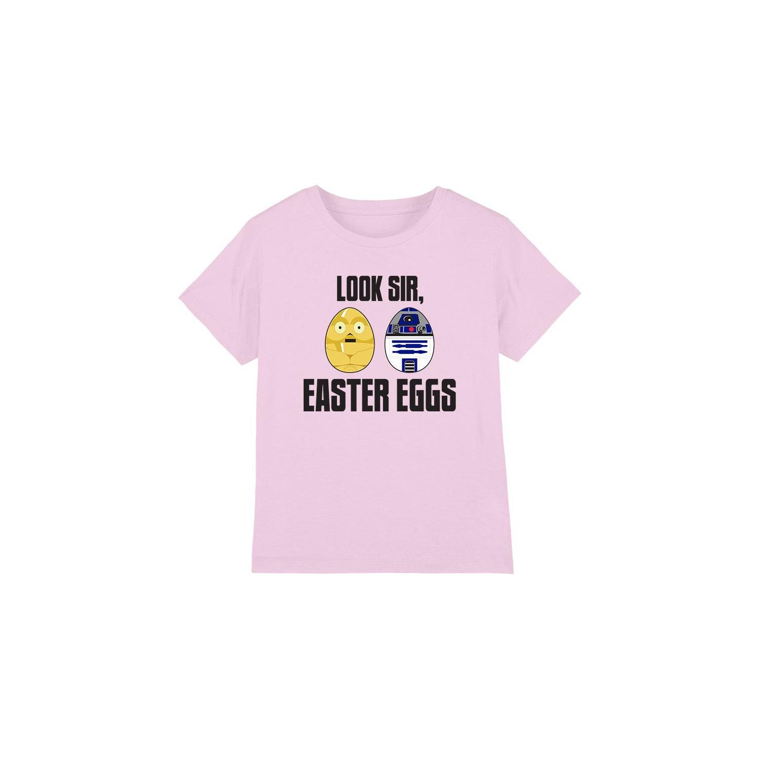 Star Wars Childrens/Kids Look Sir, Easter Eggs T-Shirt 7-8 Years roze