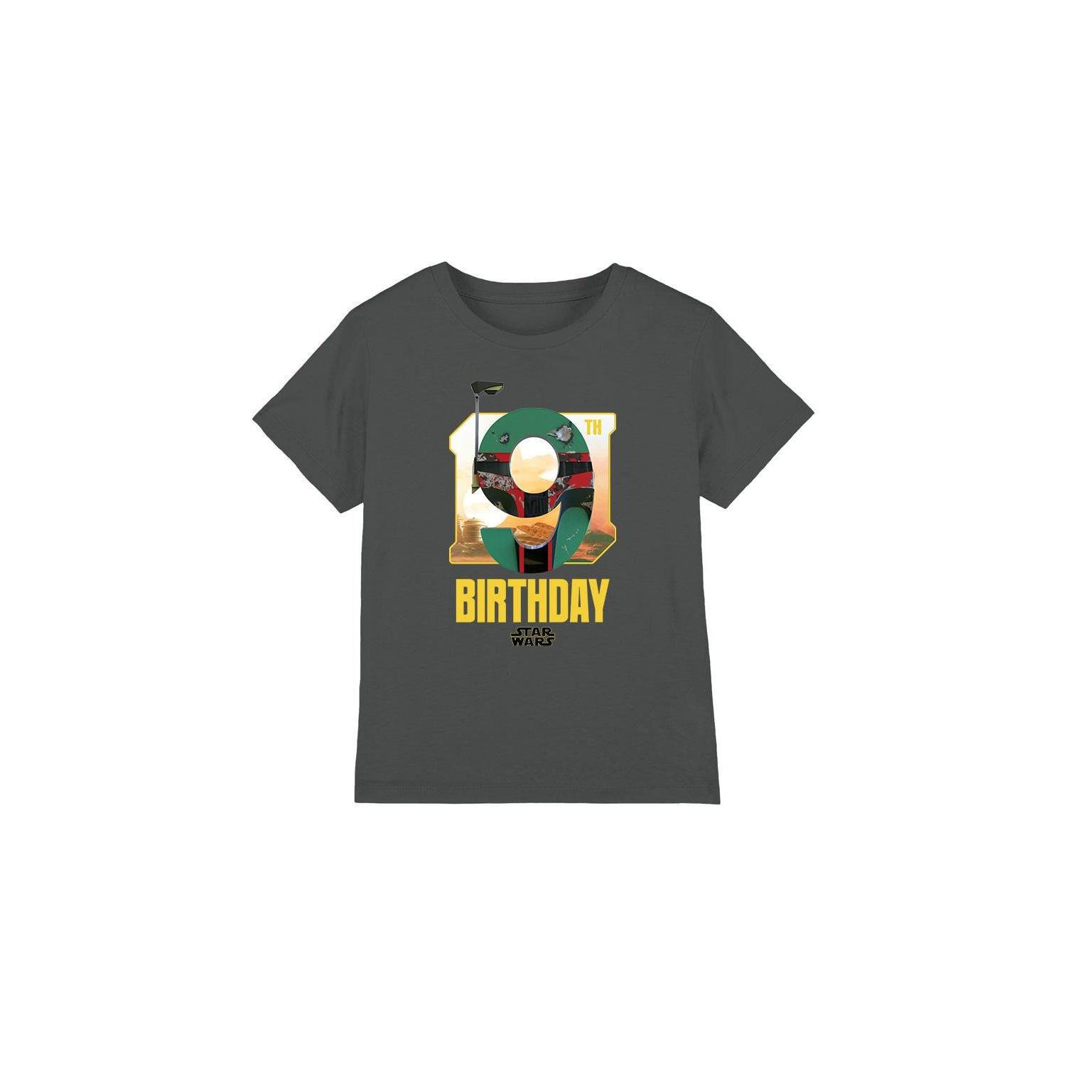 Star Wars Childrens/Kids Boba Fett Space 9th Birthday T-Shirt 12-13 houtskool