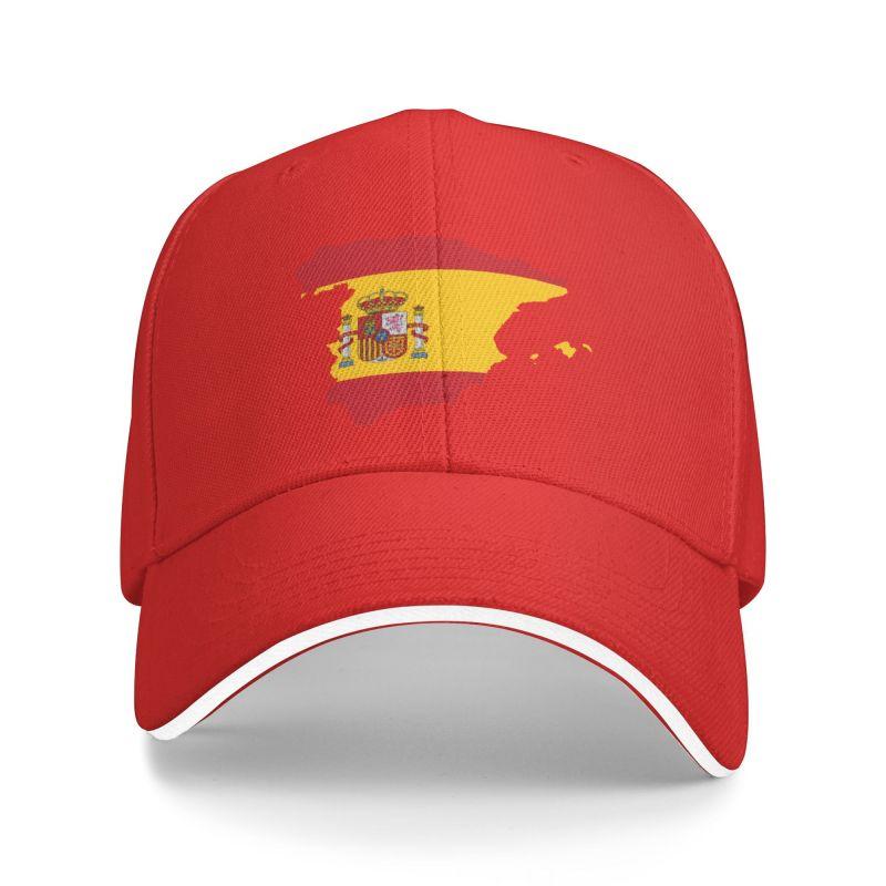 EUROLA Mode Spanje Wapenschild Baseball Cap Unisex Vrouwen Aangepaste Verstelbare Volwassen Spaanse Vlag Kaart Papa Hoed Lente Baseball Cap