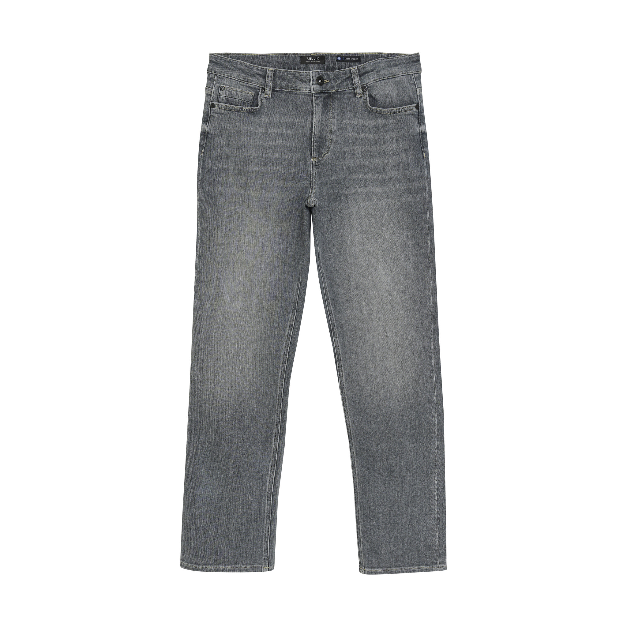 Rellix winter jeansbroek jongens - grijs - loose, wide fit