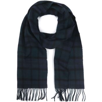 Barbour Sjaal  Sjaal Tartan Lamswol Klassiek Donkerblauw