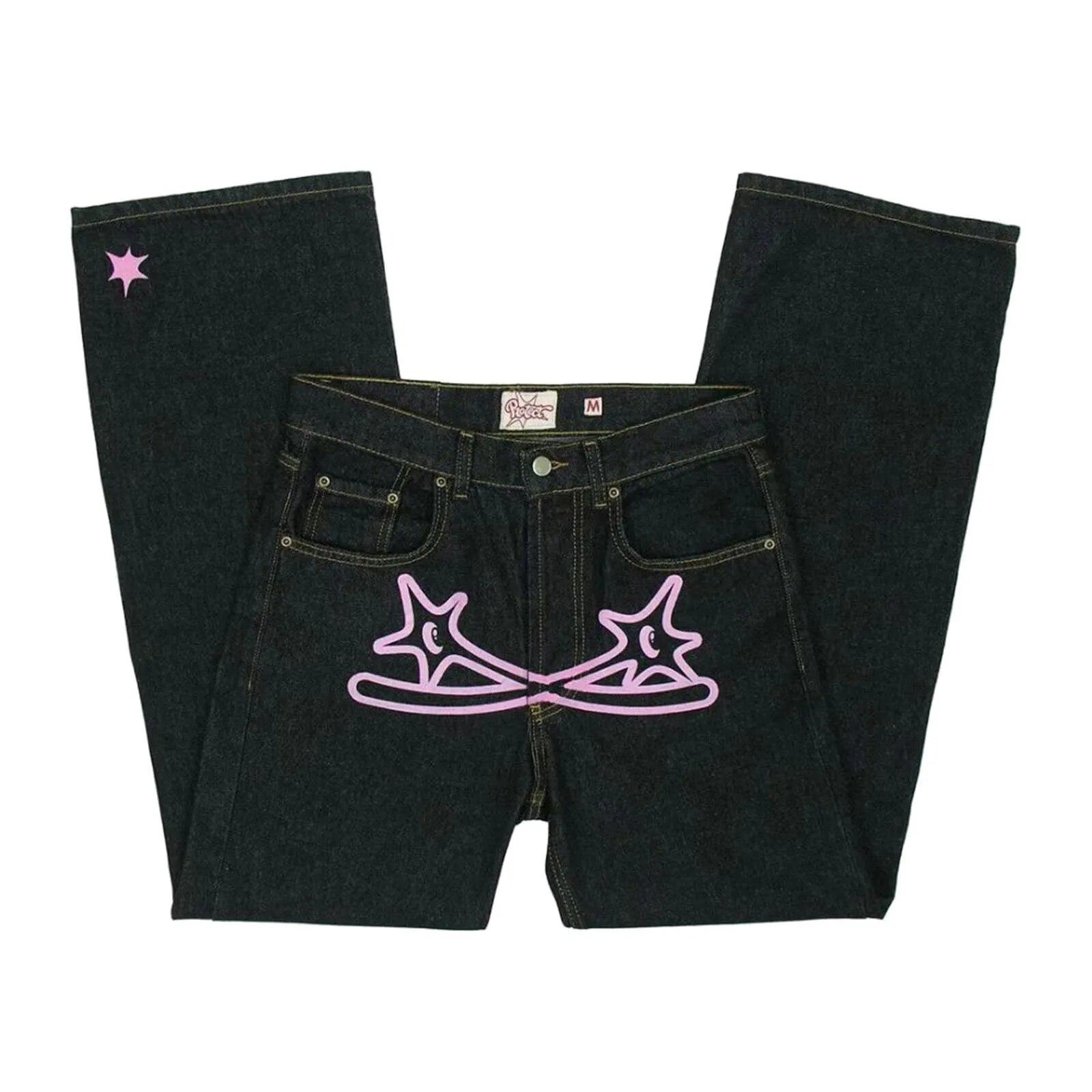Kuake Duan Mannen Vrouwen Y2K Jeans Broek Hip Hop Straat Rechte Been Jeans Lente Herfst Denim Broek Nieuwe Mode Casual Broek streetwear XXL