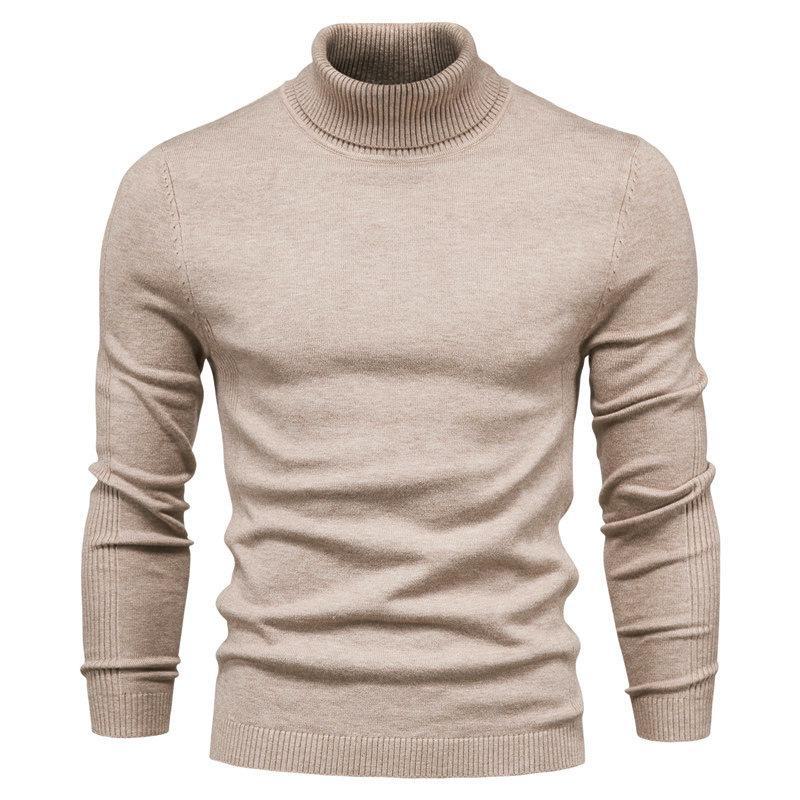 AI Supermarket Heren hoge kraag gebreide pullover trui - Herfst/Winter Casual Collectie L