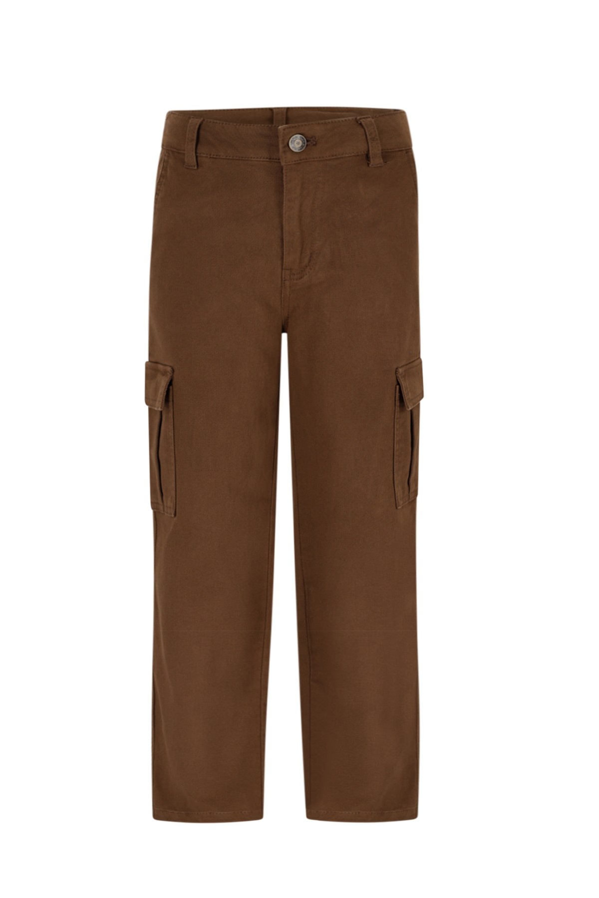 Like Flo winter twill cargo broek jongens - bruin - Frankys