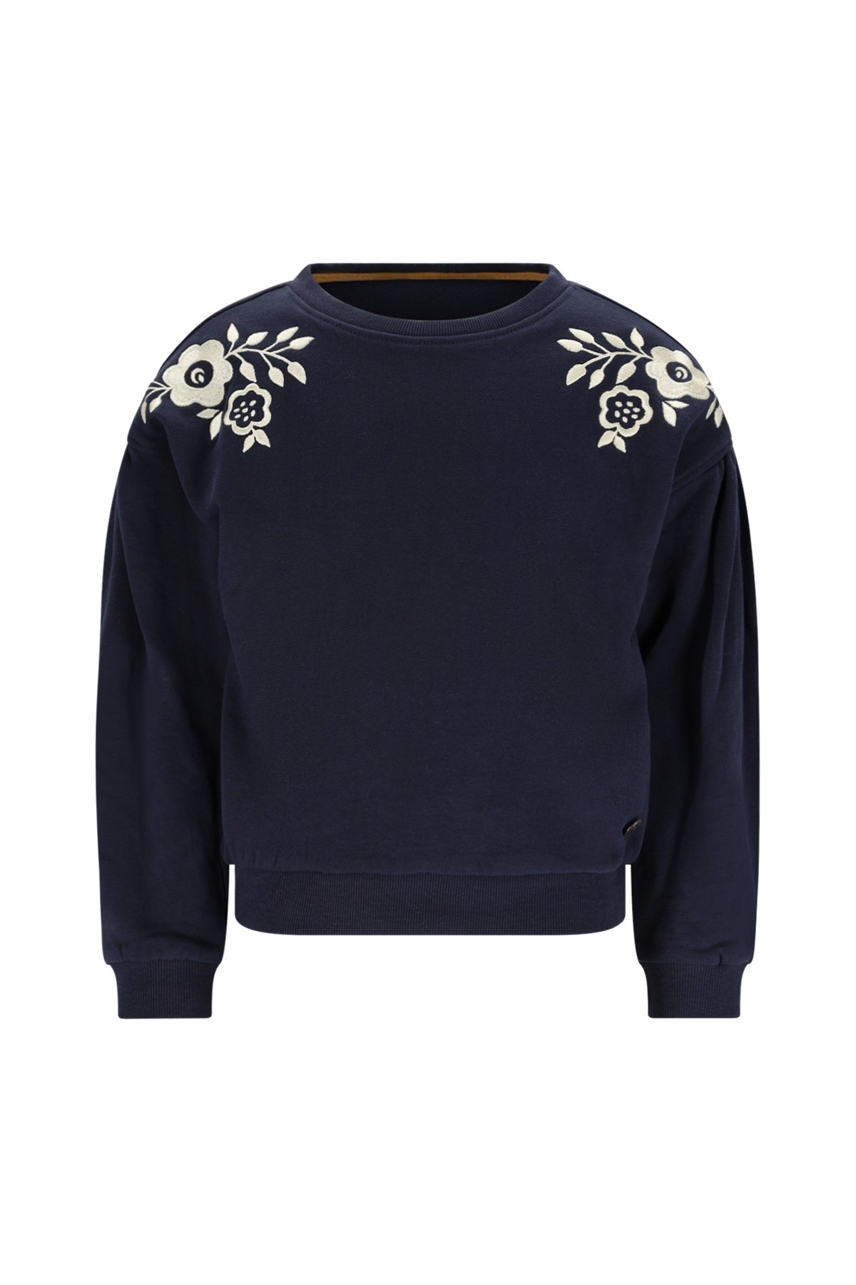 Like Flo winter sweater meisjes - navy blauw - Danee - print