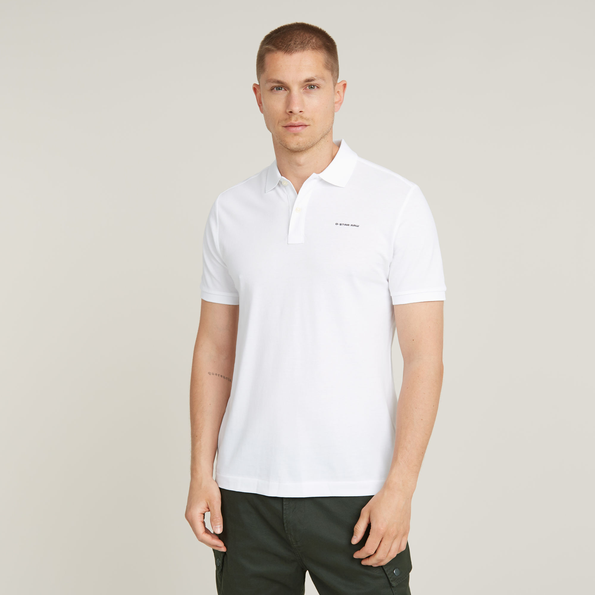 G-Star RAW Oluv Slim Polo - Wit - Heren