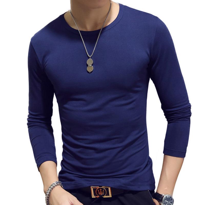 Ztiansd11 1PC Fashion Casual Slim Fit Lente- en Zomer-T-shirt met lange mouwen 2XL