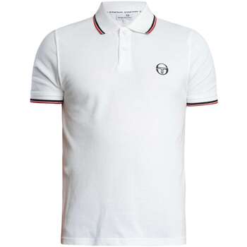 Sergio Tacchini Polo Shirt Korte Mouw  020 Gestreepte Kraag Poloshirt