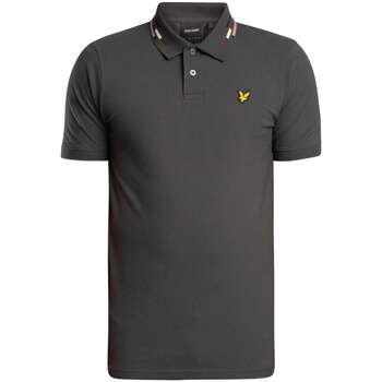Lyle & Scott Polo Shirt Korte Mouw Lyle & Scott Poloshirt met gestreept uiteinde