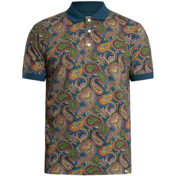 Pretty Green Polo Shirt Korte Mouw  House Paisley Poloshirt