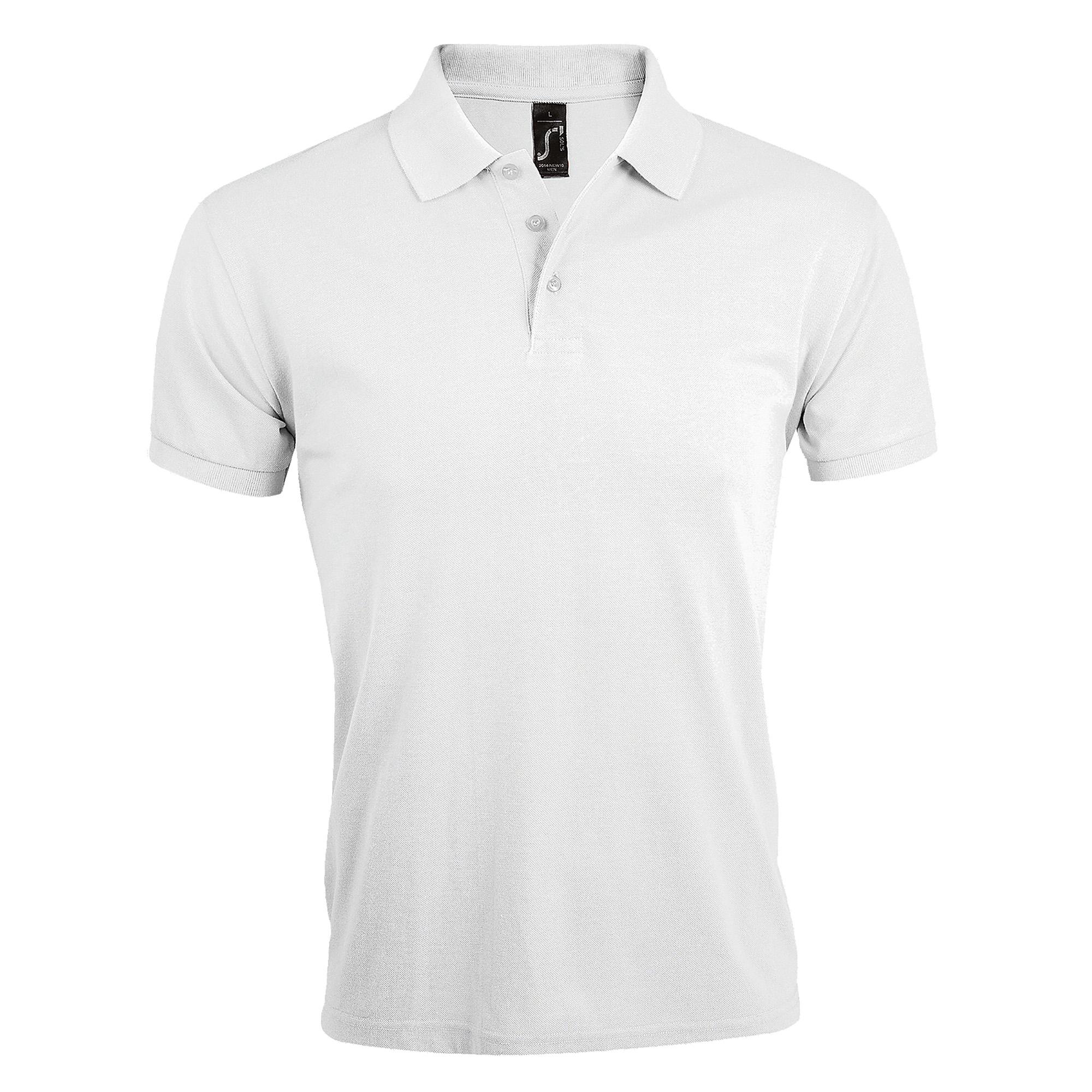 SOLS Heren Prime Pique effen poloshirt met korte mouwen L