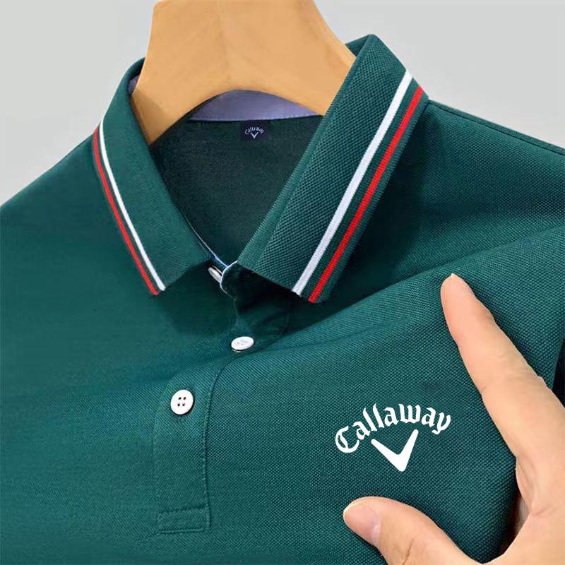Callaway Geborduurde 2025 Nieuwe Zomer Poloshirt voor Heren Hoge Kwaliteit Casual Comfortabel en Ademend T-shirt met Korte Mouwen voor Heren L