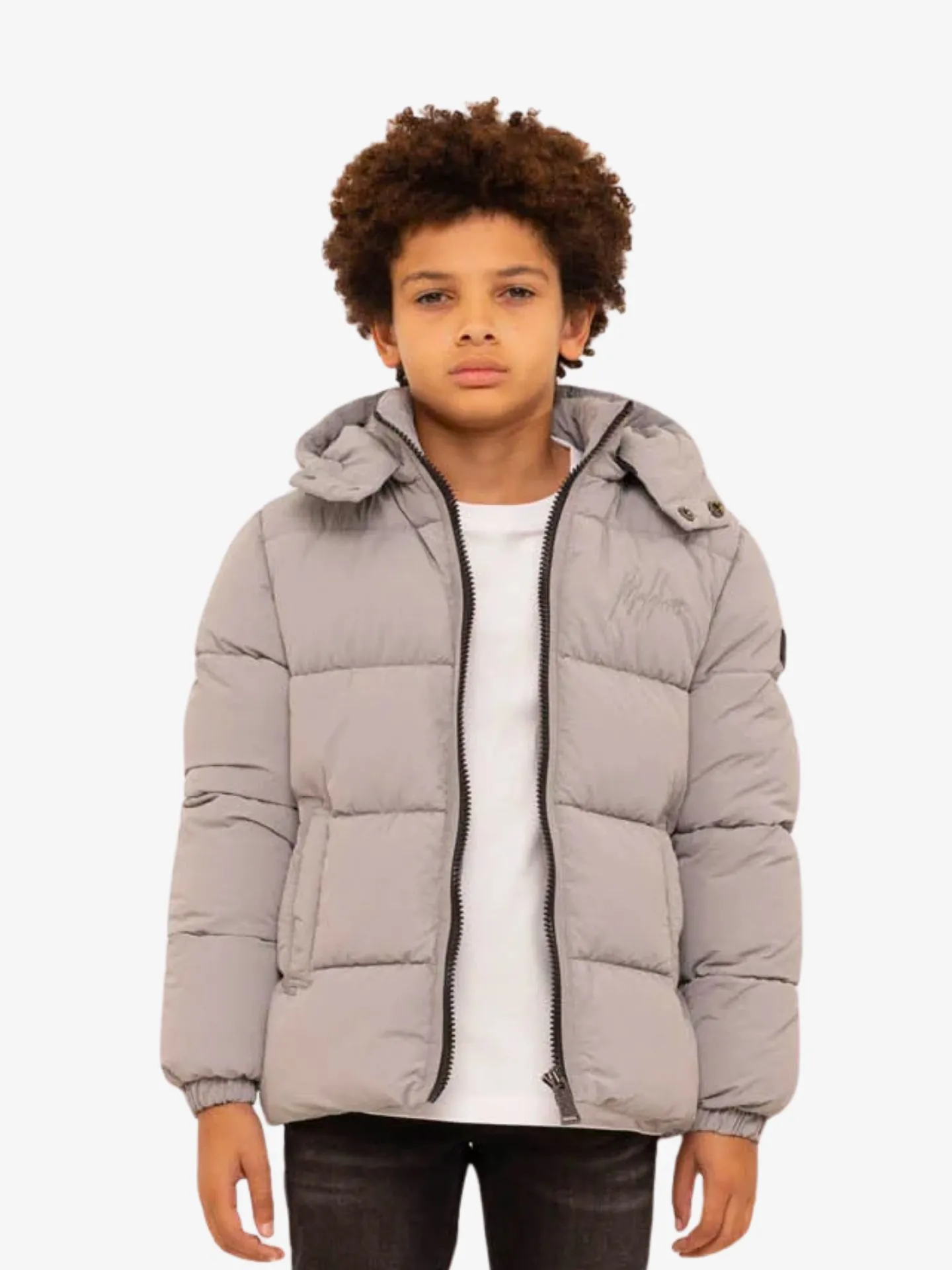 Malelions Jongens winterjas donn puffer