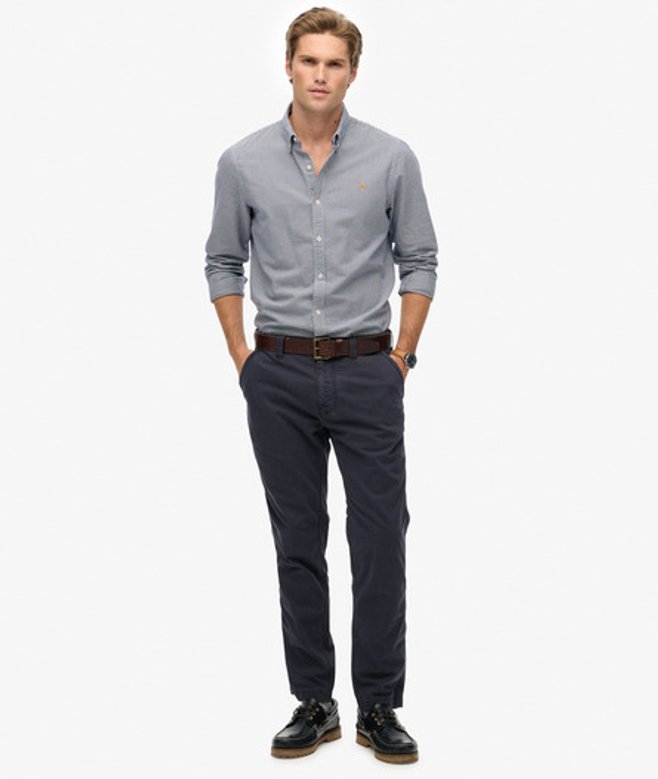 Superdry Utility Chinobroek Blauw
