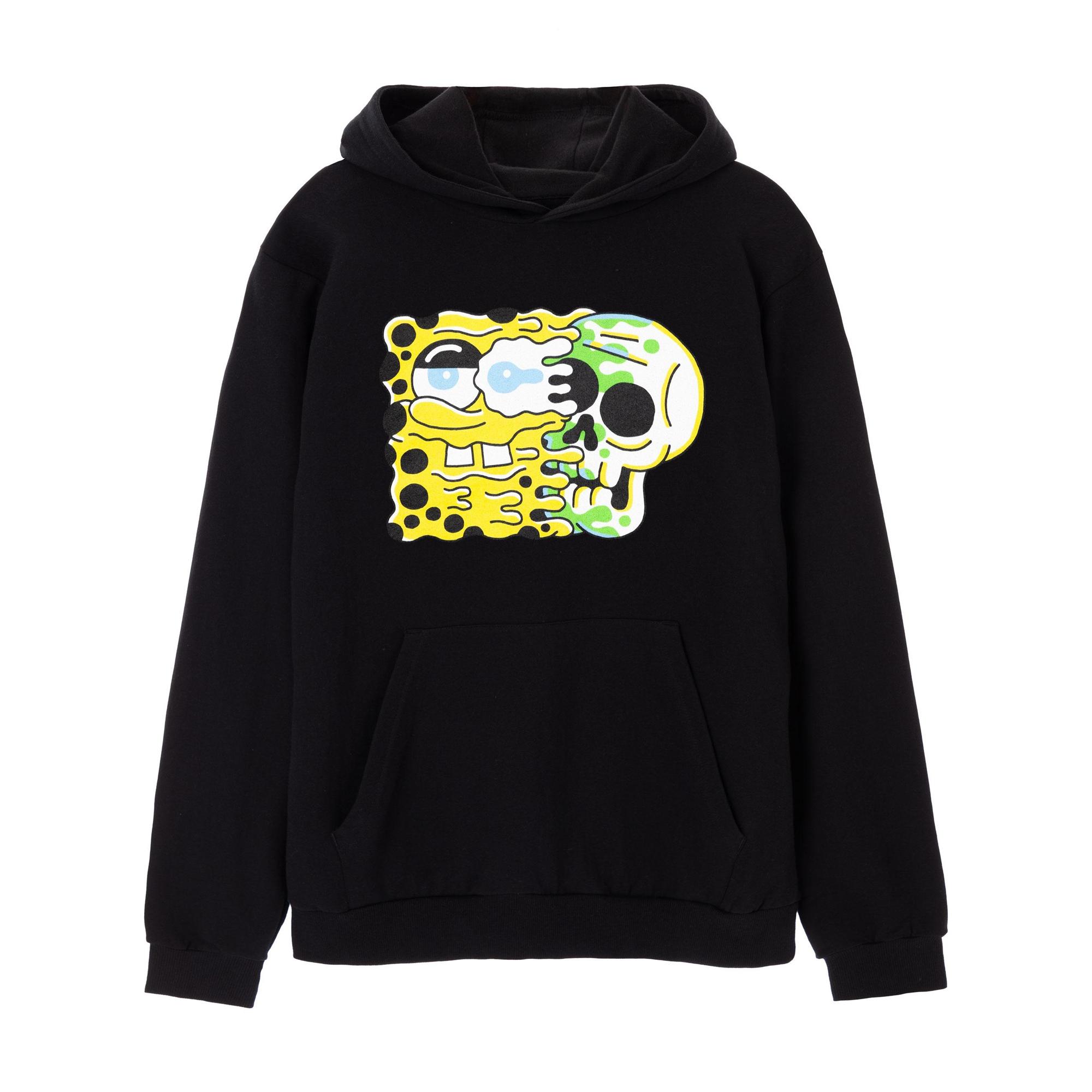 Pertemba FR - Apparel SpongeBob SquarePants heren hoodie met schedel 3XL zwart