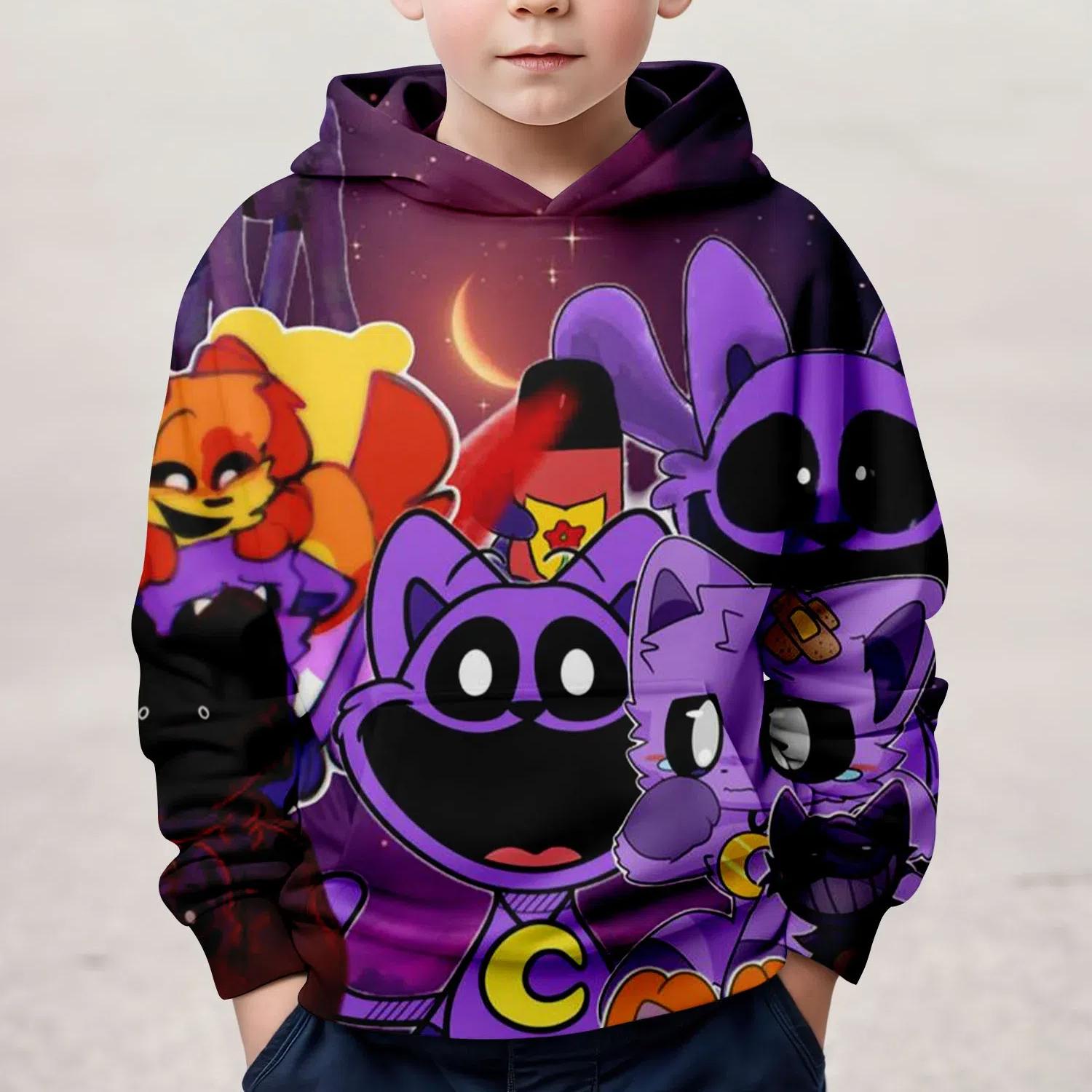 ETST WENDY 012 3D-geprinte Poppy's Play Time Hoodies Kinderboetiekkleding 2024 Lente Vrijetijdshoodie Kinderkleding Herfst Baby Sweatshi 130CM