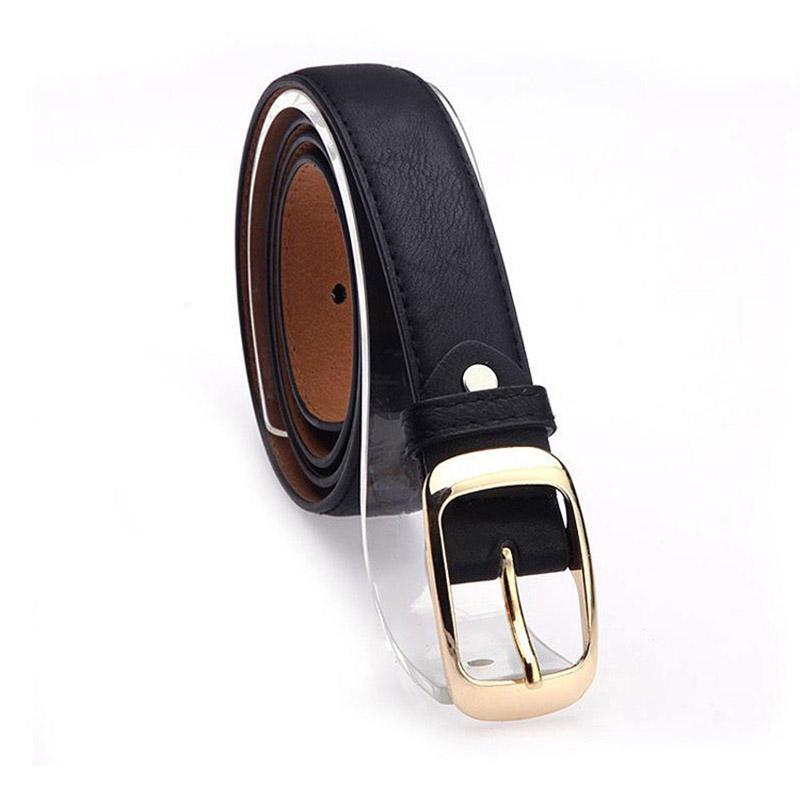 R&N Fashion Mode PU lederen riemen voor dames metalen pin gesp dames luipaard riem jeans broek tailleband zwart