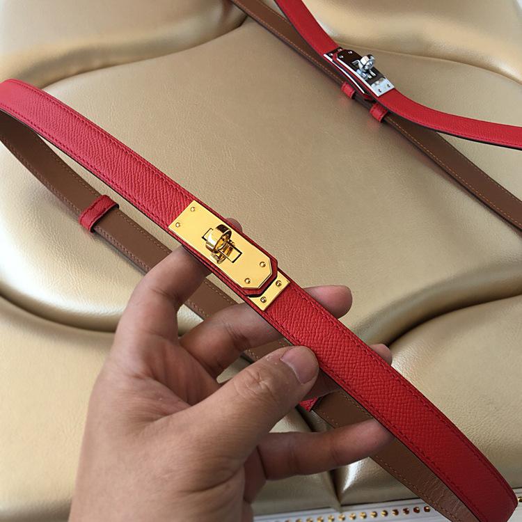 Meimeier H's Belt Dames Echt Leer Veelzijdige Trui Rok Jurk Taille-Strakke Decoratieve Pak Broek Riem