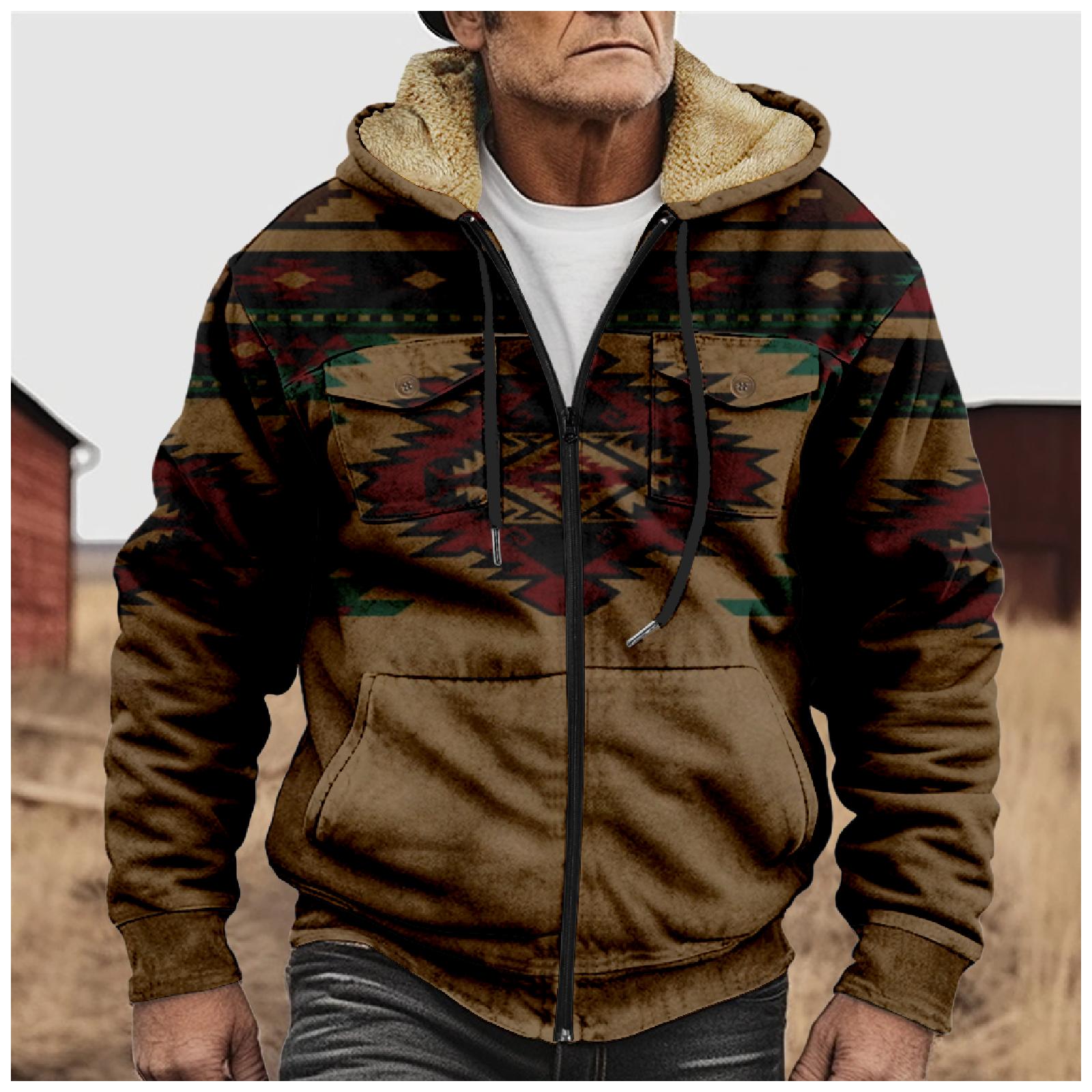 Hong Hollyland Heren Winter Rits Capuchon Fleece Sweatshirt Met Opgestikte Zak Casual Jack XXL
