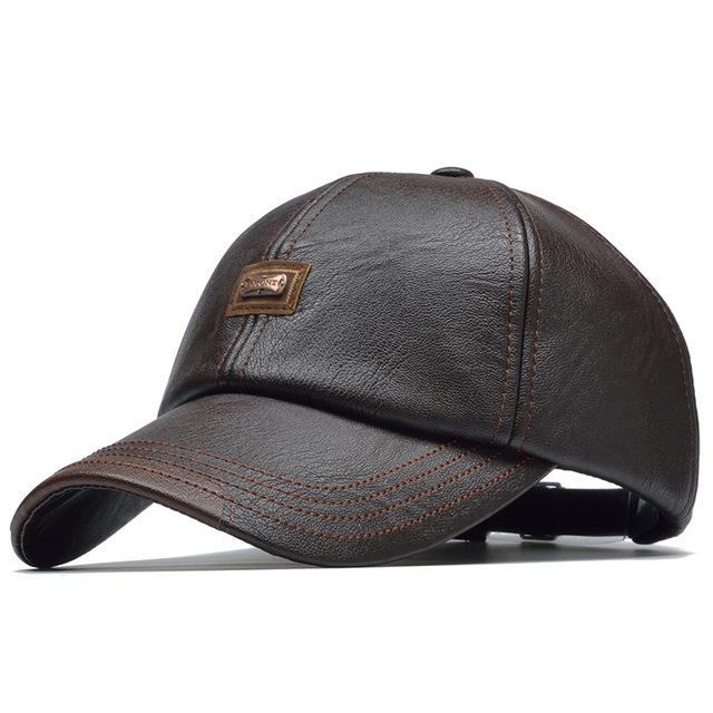 Northwood []Winter leren honkbalpetten heren snapback pet Bone Masculino herfst leren trucker pet 56-60cm