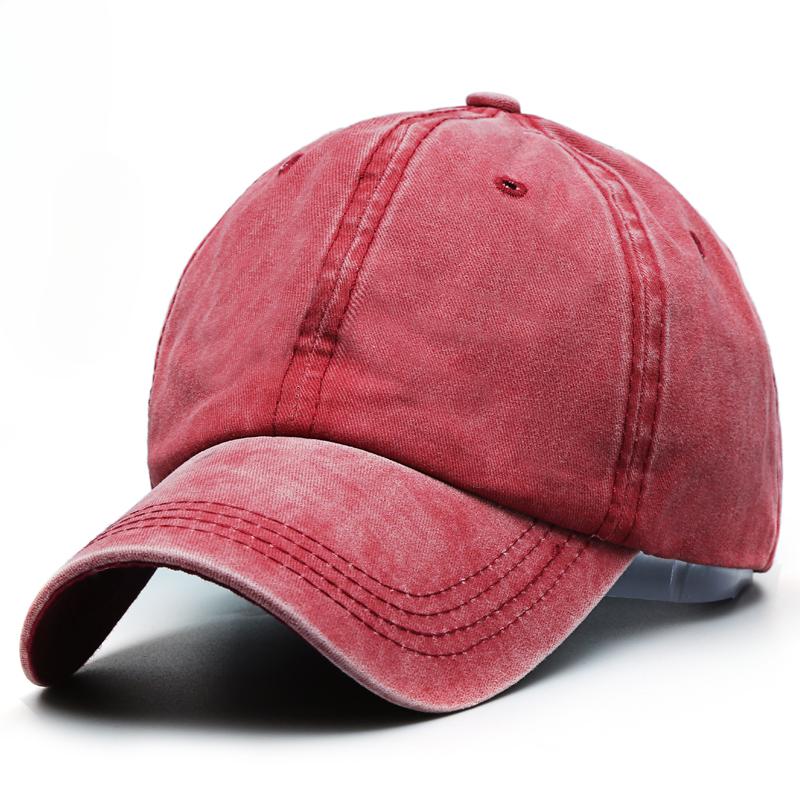 Solo Crowd Mode Klassieke Casual Baseballpet Voor Mannen Lente Zomer Blanco Petten Vrouwen Katoen Effen Snapback Merk Unisex Hoeden gorras wijnrode kleur