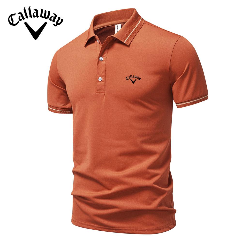Lixin12 Callaway 2025 Zomer Nieuw Sport Casual Golf Geborduurd Revers T-shirt Vochtafvoerend en Zweetafvoerend Poloshirt L