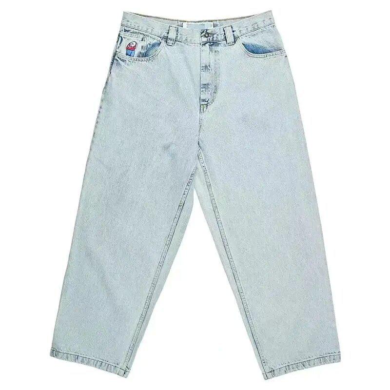 The Two American Retro Spring Hip Hop Style Trendy Loose Wide-Leg Cropped Jeans S