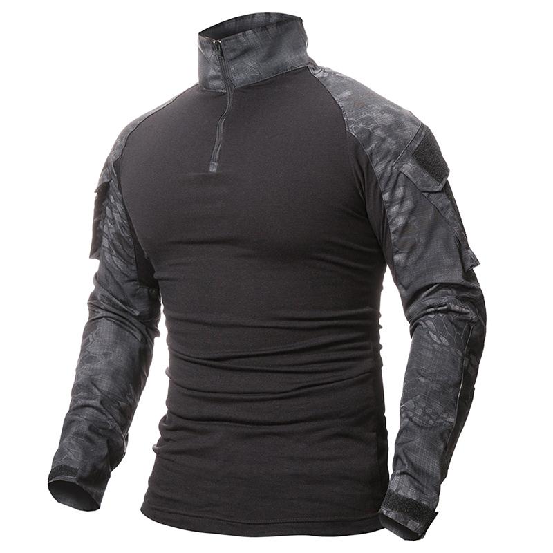 FP64TH Heren Camouflage US RU Army Combat Tactical Shirt Katoen Camo Multicam CP Militaire T-shirt met lange mouwen M