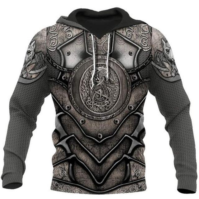 Factory Outlet Clothing Viking Hoody Heren Polerones 3D Gedrukt Hoodie Mannen Mode Oversized Hoodies Tops Lente Herfst Losse Vintage Kleding XXXXL