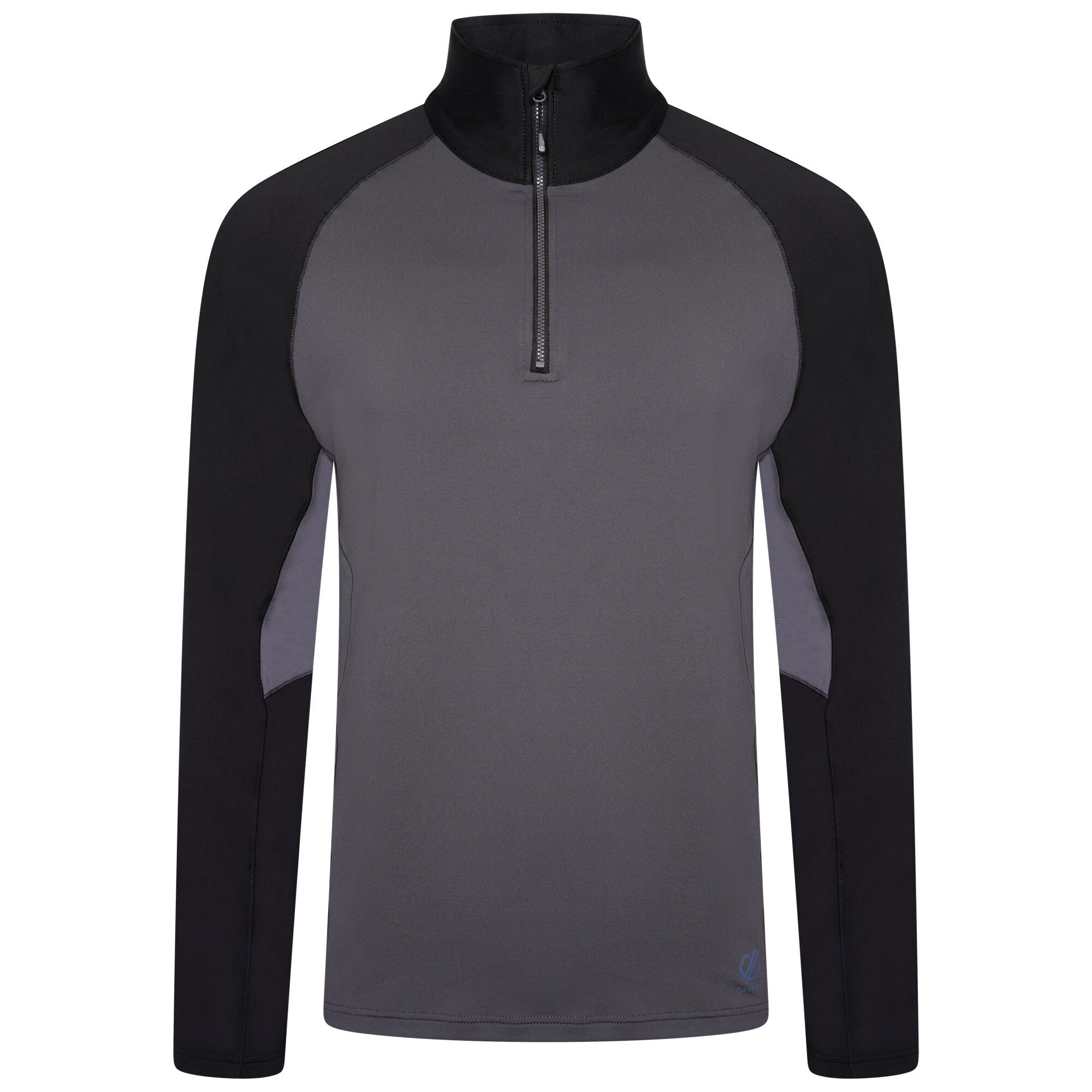 Dare 2b Heren Fuser Core Stretch thermische top met halve rits XS grijs