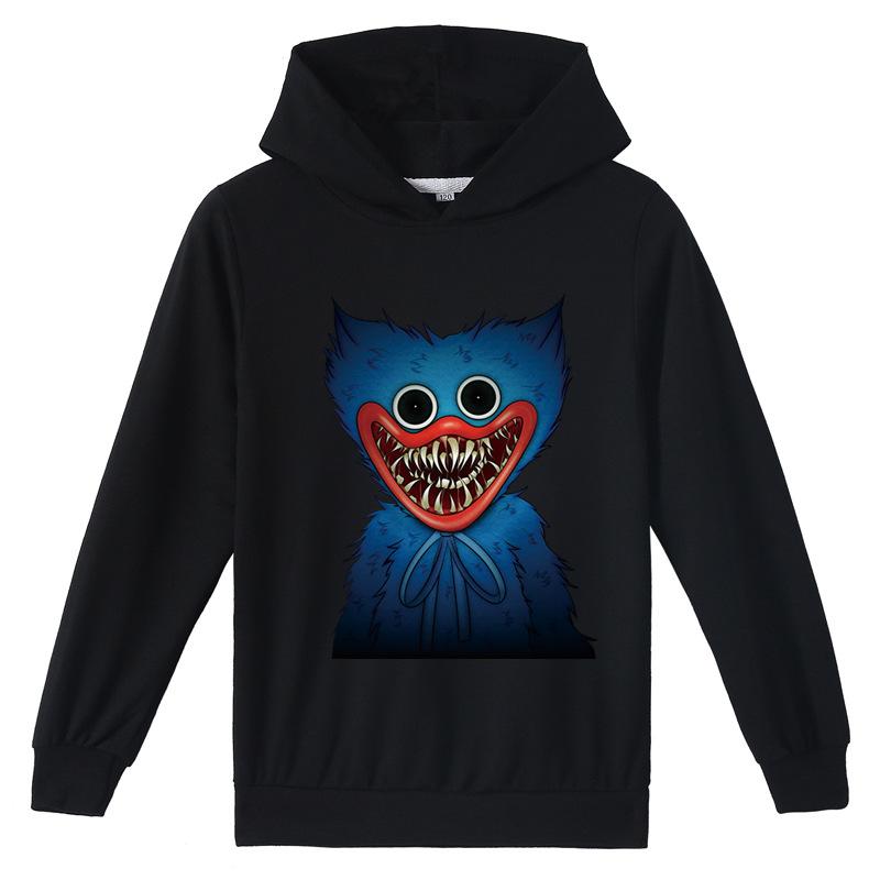 Youjilao Kinderen 3D Hoodie Huggy Wuggy Pullover Poppy Playtime Kinderen Trui 130cm