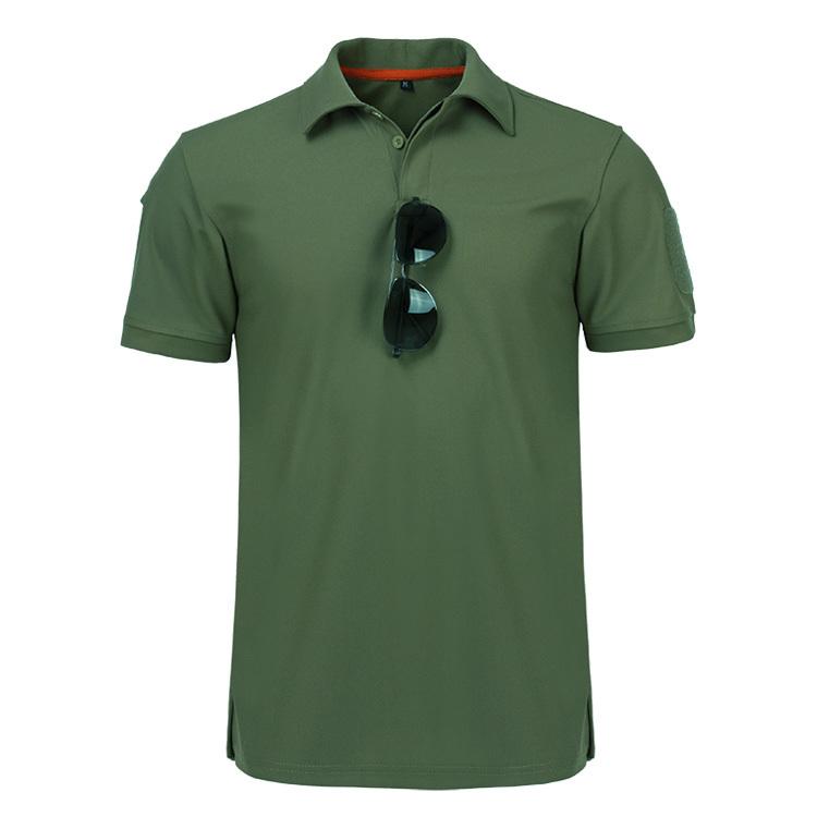 RC BAG Militair tactisch T-shirt Outdoor Sport Snel drogend revers Korte mouw Shirt Zomer wandelen Training Tee Herenkleding Casual Tops XXXXL